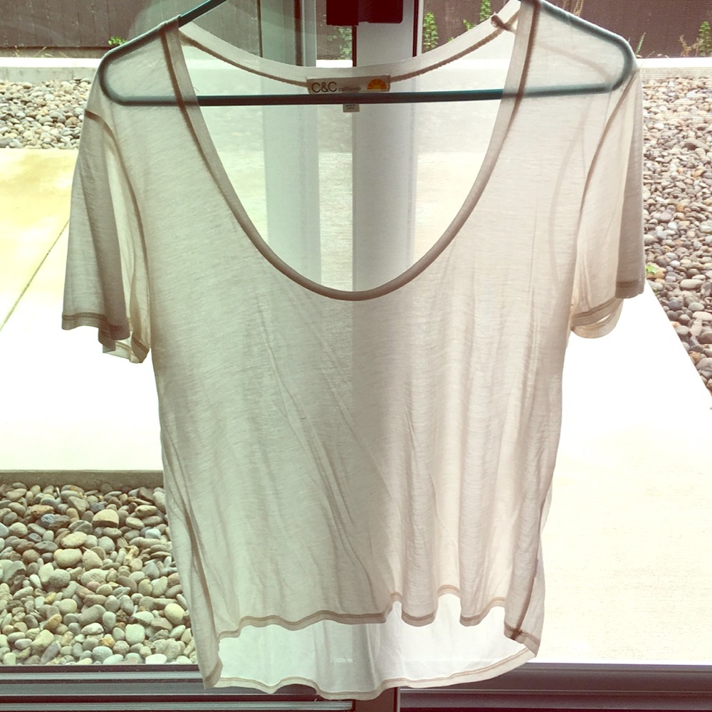 C&C California Sheer Tee Size M